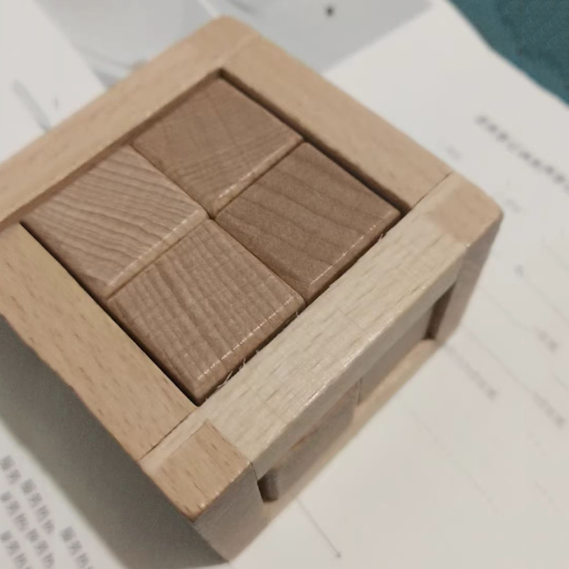 Woodworking Game - Educational Disentanglement Toys Interlocking Puzzle Cube