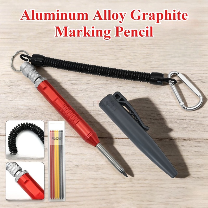 Woodworking Marking Knife - Graphite Marking Pencil with Lock Buckle