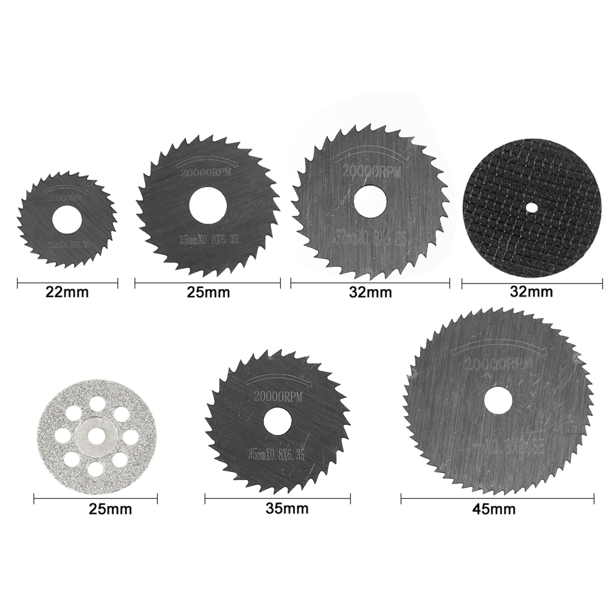 31/30pc Diamond Cutting Discs  - огляд і ціна Woodworking Drills