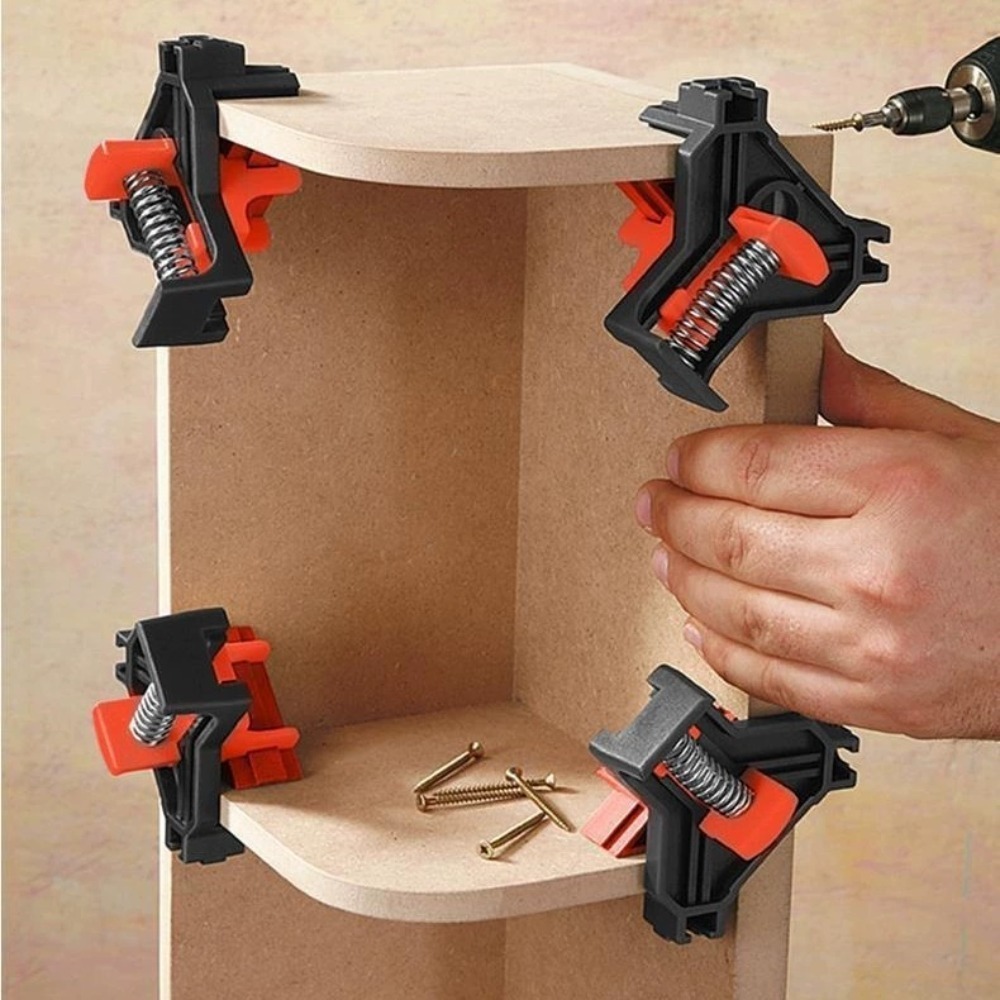 4pcs 90° Right Angle Clamp Fix - огляд і ціна Woodworking Hand Tools