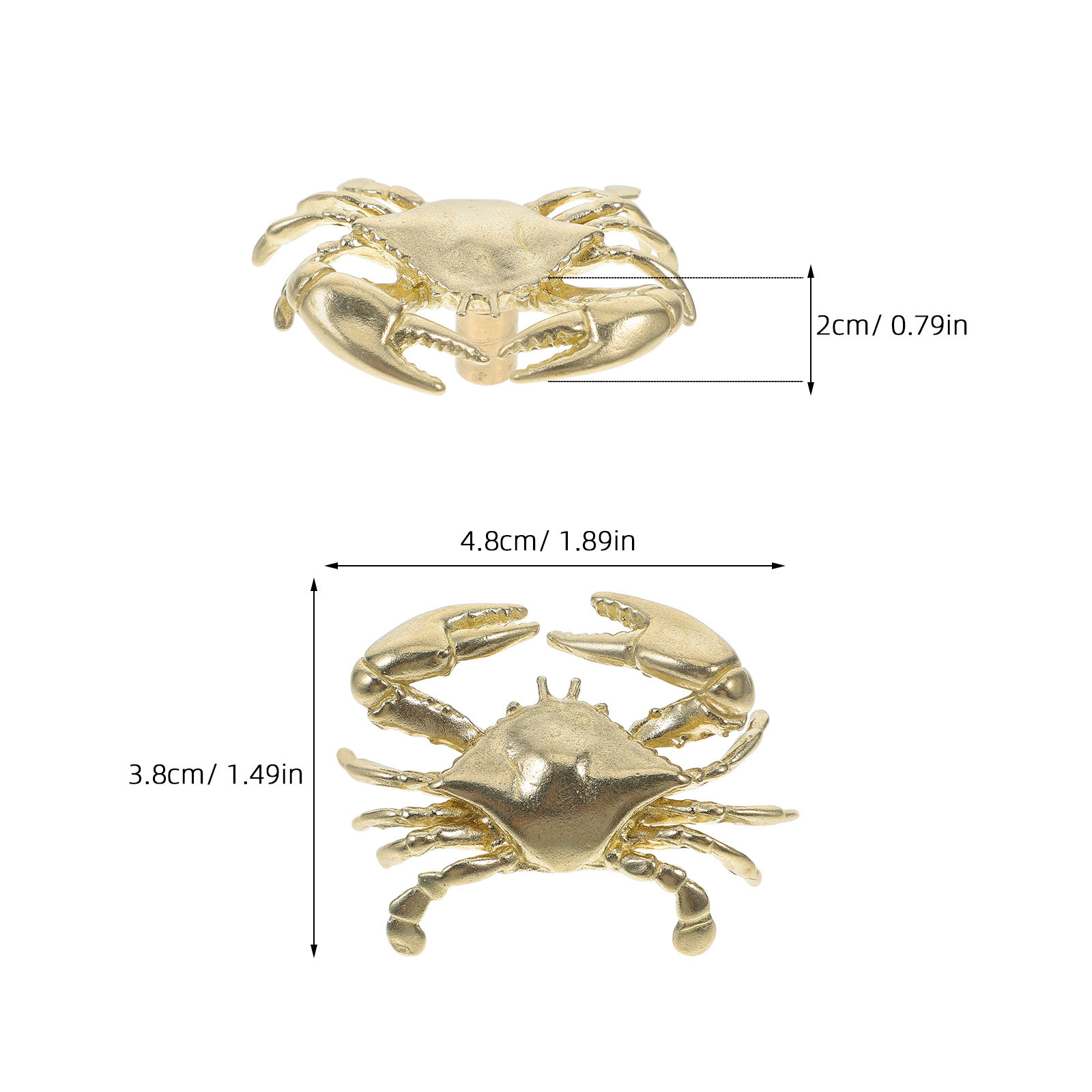 Brass Crab Door Handles Single - огляд і ціна Woodworking Inspiration