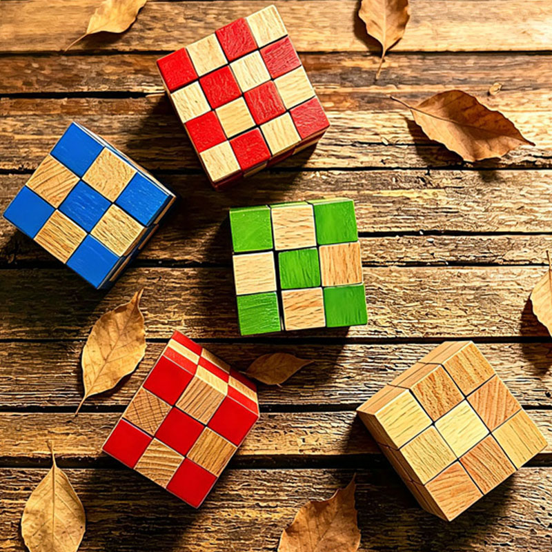 Square Snake Cube Wooden Brain - огляд і ціна Woodworking Game