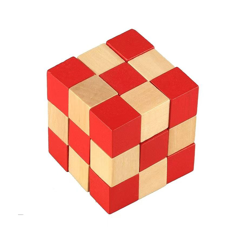 Wooden Snake Cube Puzzle IQ Lo - огляд і ціна Woodworking Game