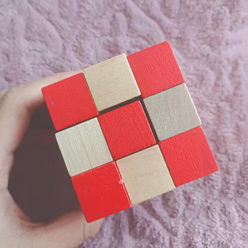 Wooden Snake Cube Puzzle IQ Lo - огляд і ціна Woodworking Game