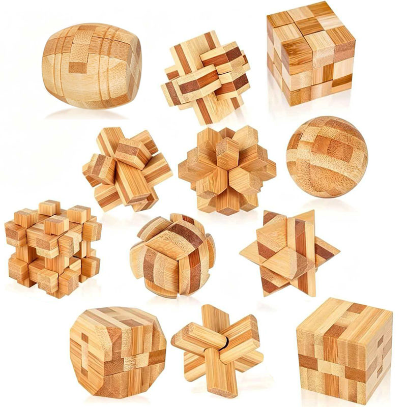 NEW 4.5CM Lu Ban Lock Puzzle B - огляд і ціна Woodworking Game