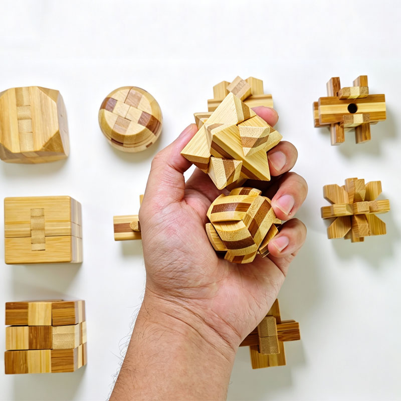 NEW 4.5CM Lu Ban Lock Puzzle B - огляд і ціна Woodworking Game