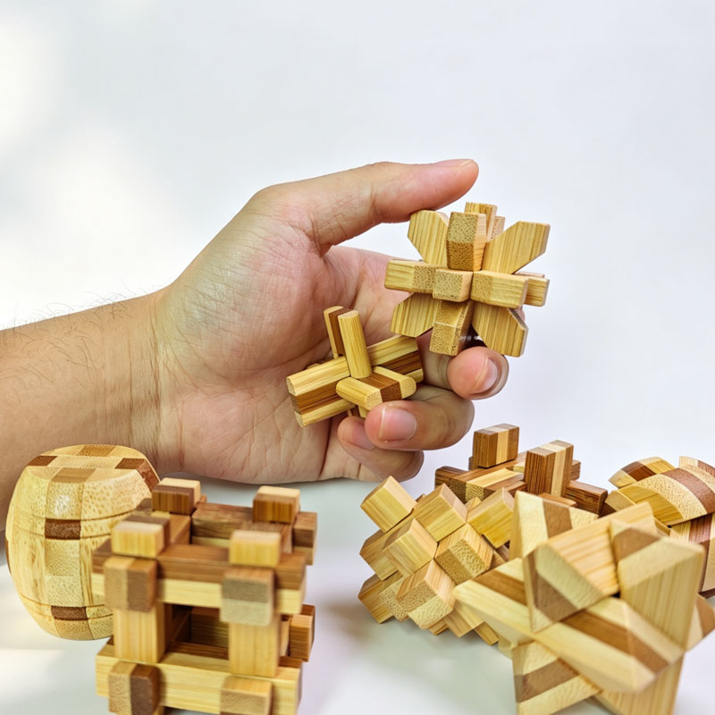 NEW 4.5CM Lu Ban Lock Puzzle B - огляд і ціна Woodworking Game
