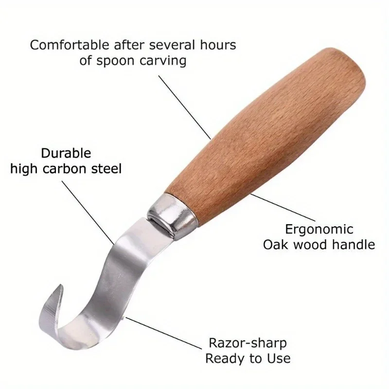 Wood Carving Knife Chisel Hook - огляд і ціна Woodworking Marking Knife