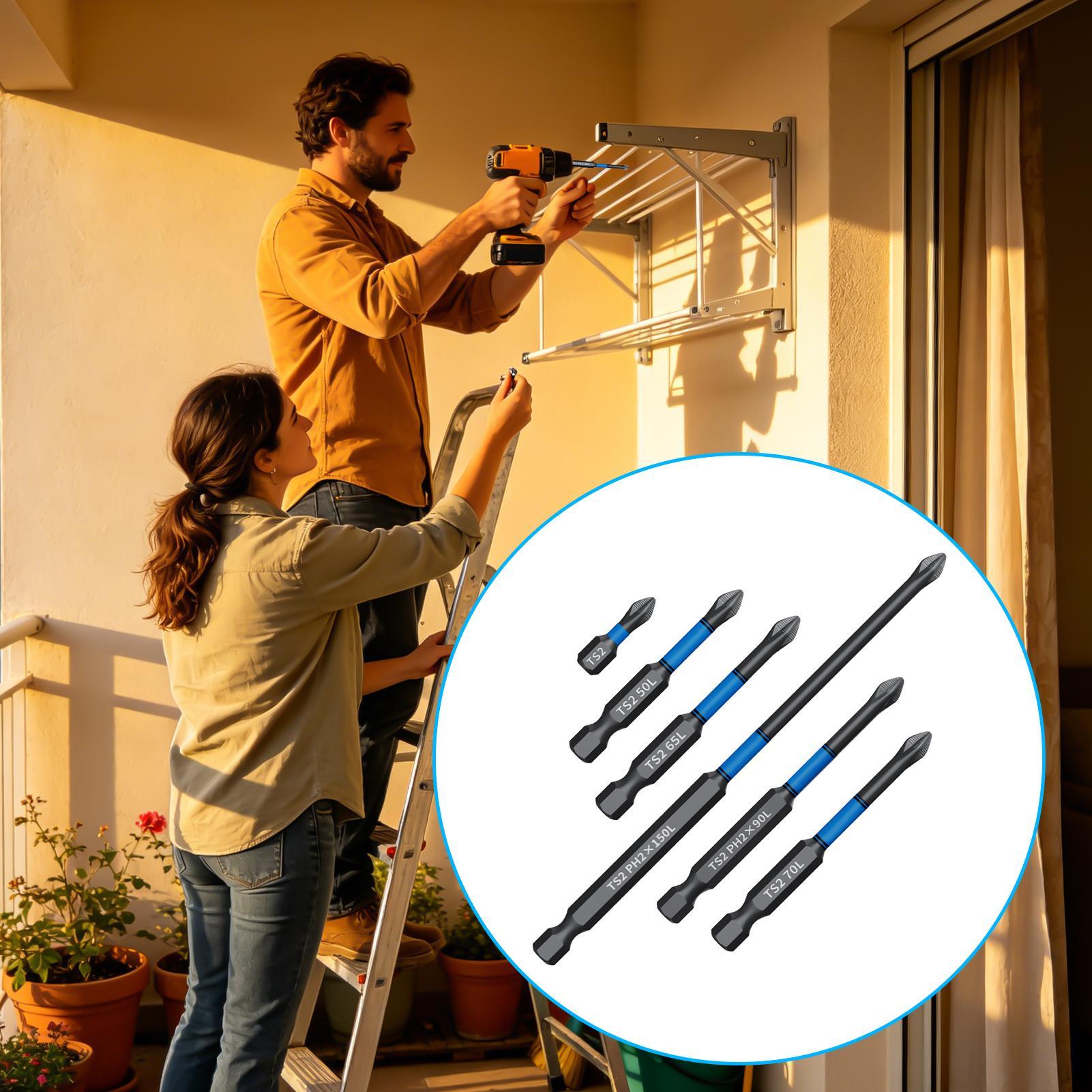 Drill Screwdriver Bit Set 6-Pi - огляд і ціна Woodworking Drills