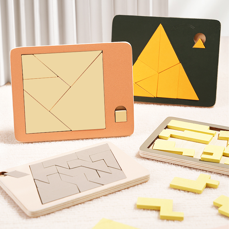 Wooden Geometric Puzzles Chall - огляд і ціна Woodworking Game