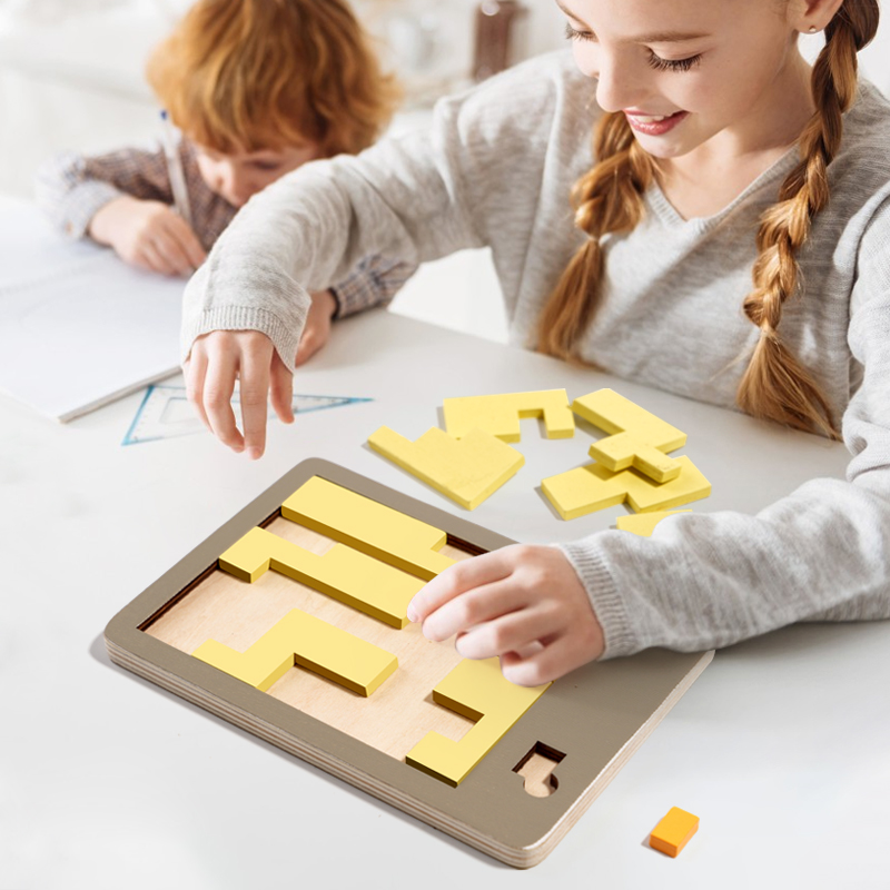 Wooden Geometric Puzzles Chall - огляд і ціна Woodworking Game