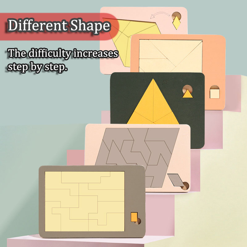 Wooden Geometric Puzzles Chall - огляд і ціна Woodworking Game