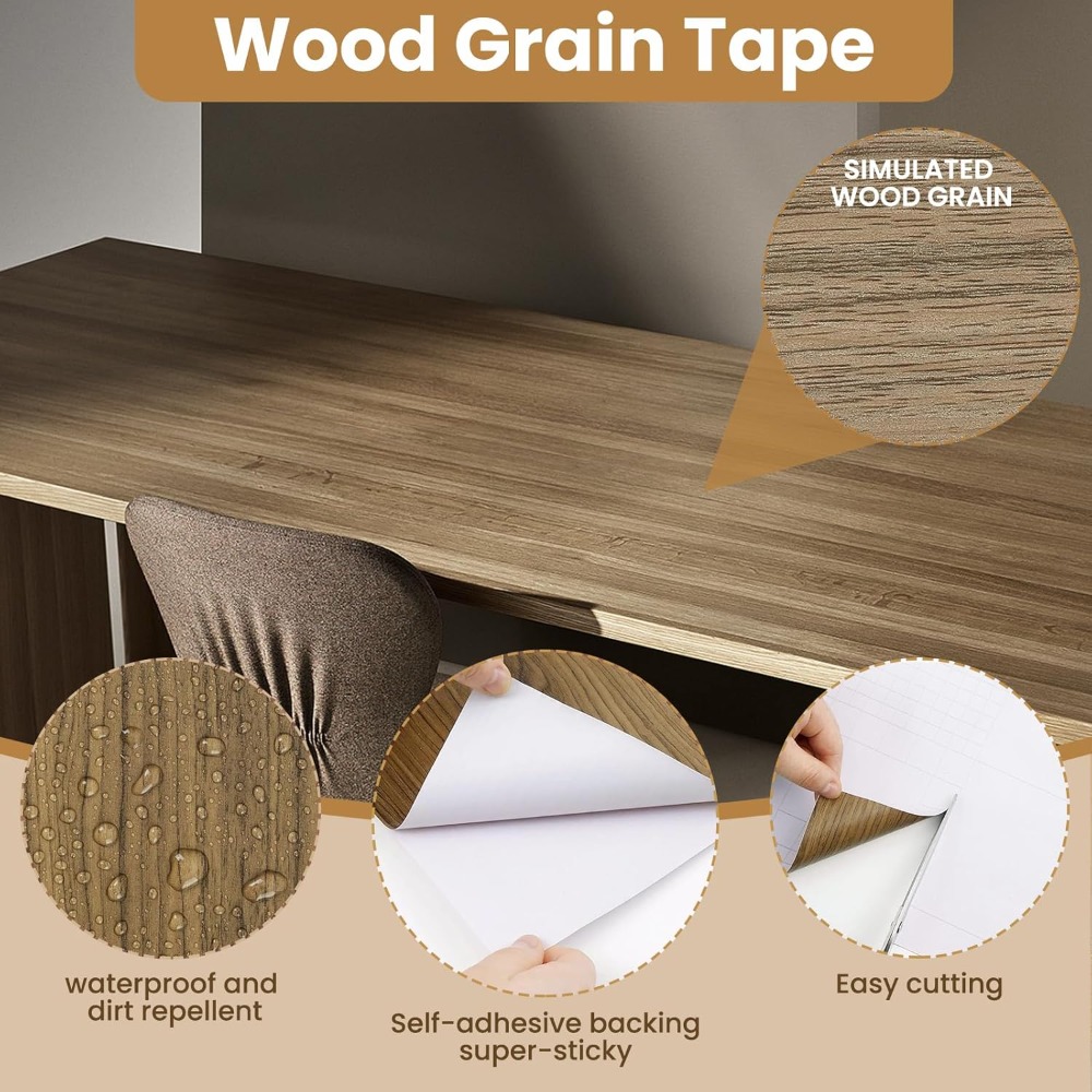Waterproof Wood Grain Self Adh - огляд і ціна Xfasten Woodworking Tape